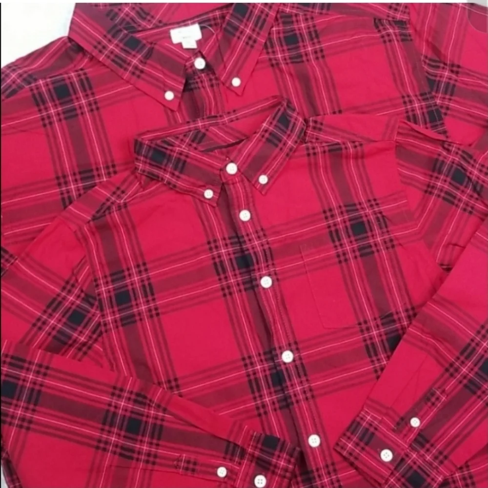NWT Dad & Son shirt set flannel Buffalo plaid